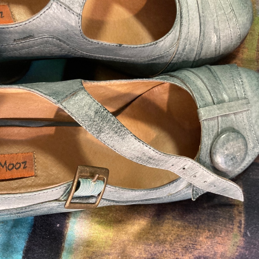 Miz Mooz Cherolee Mary Jane Pump Turquoise Size 40 (fits as 39) - Picture 7 of 7